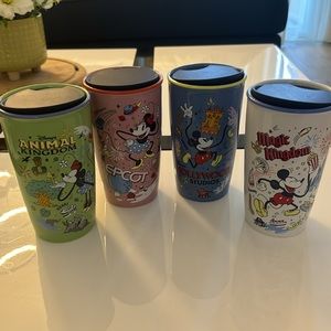 NWT Disney Starbucks Ceramic Tumblers - Complete Walt Disney World Colle…